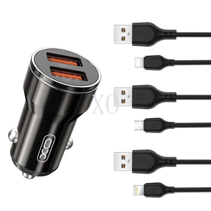 XO Dual USB 12V Car Charger